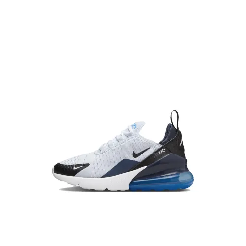 Nike Air Max 270 Детская беговая обувь Низкий топ Белый Синий Kids
