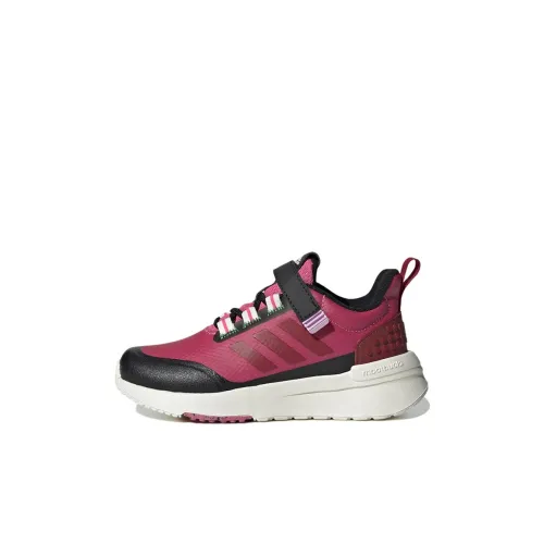 LEGO x Adidas Racer Tr Устойчивый к истиранию Низкий Топ Детские Беговые Кроссовки Красный Черный Малыш