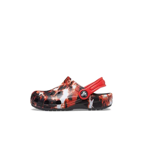 Crocs Классические Детские Сандалии Черные Красные Детские