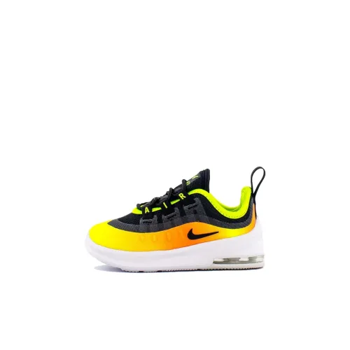 Nike Air Max Axis Амортизация Устойчивость к истиранию Легкий Низкий Топ Обувь для малышей Черный Оранжевый Младенец и Малыш