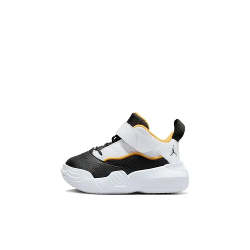 Джордан Stay Loyal Series Низкие Баскетбольные Кроссовки Черный Белый Желтый Для Малышей и Детей