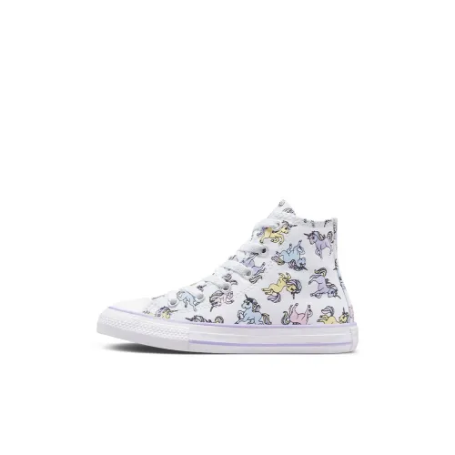 Конверс All Star Износостойкие Высокие Кеды для Детей Белые и Синие для детей от 3 до 7 лет