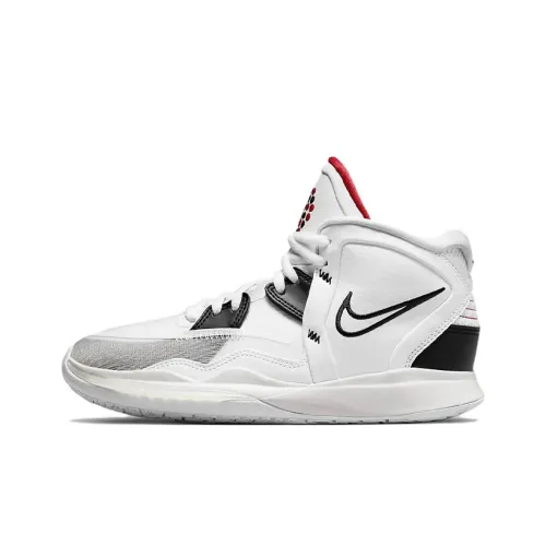Nike Kyrie 8 Infinity Kyrie 8 Противоскользящие амортизаторы MID Топ Детские баскетбольные кроссовки Белый Черный