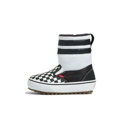 Vans Slip On Снег Ботинок Vansguard Амортизация Легкий Высокий Топ Детские Скейтбординги для детей 3-7 лет