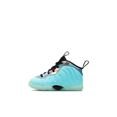Nike Foamposite One Slip-Resistant Амортизация Устойчивость к истиранию Низкий Топ Обувь для малышей Синий