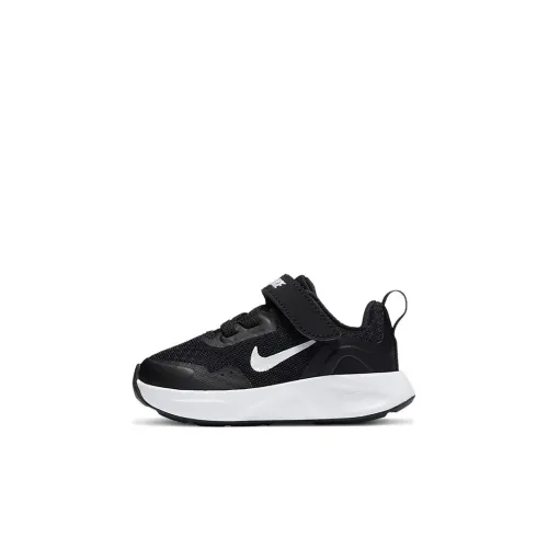 Nike Wearallday Low Топ Кроссовки для скейтбординга Черный белый Infant и Toddler