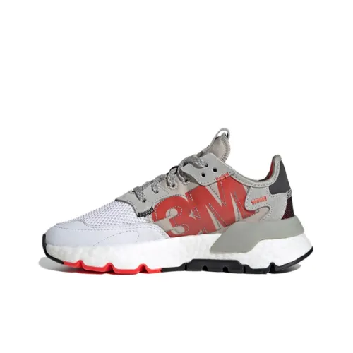 Adidas Originals Nite Jogger Дышащая Повседневная Обувь Серого Цвета Подростки