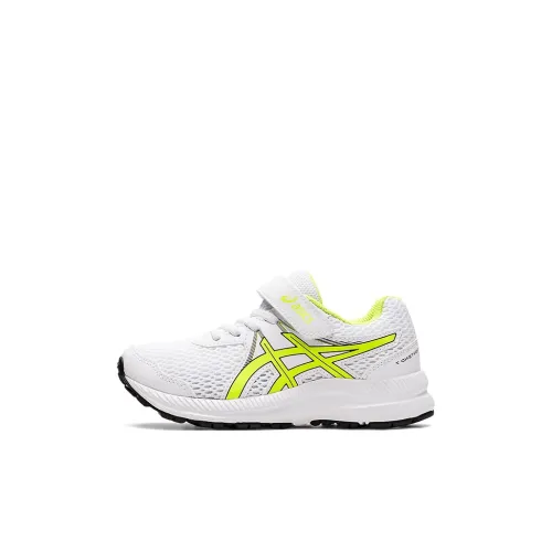 Asics Гель Contend 7 Low Топ Беговые кроссовки Белый желтый для детей 3-7 лет