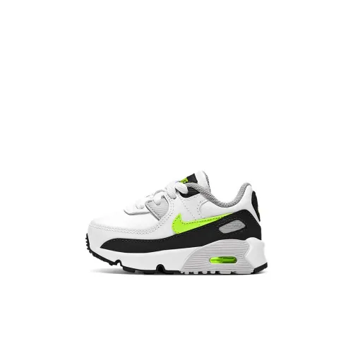 Nike Air Max 90 Low Топ Обувь для малышей Серый Зеленый Черный Infant And Toddler
