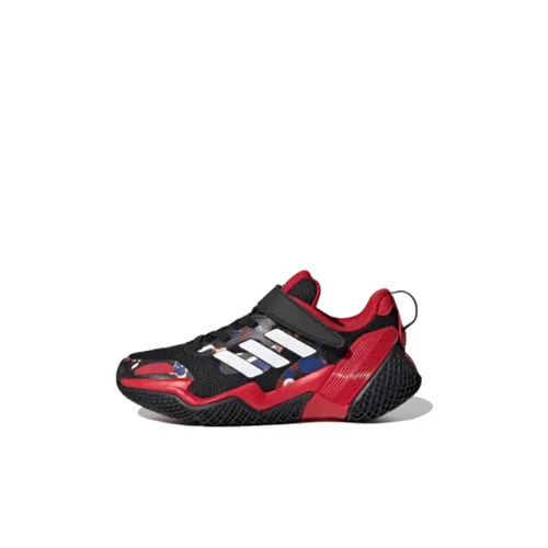 Adidas 4Uture Rnr ''CNY'' El K Slip Resistant Abrasion Resistant Low Топ Беговые кроссовки Черный красный белый Детский