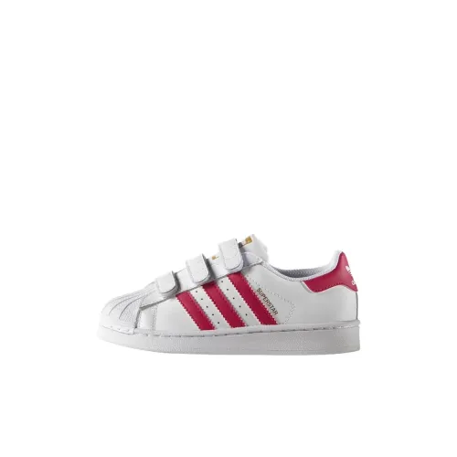 Adidas Originals SUPERSTAR Foundation Устойчивый к истиранию Низкий Топ Детские Скейтбординг Белый