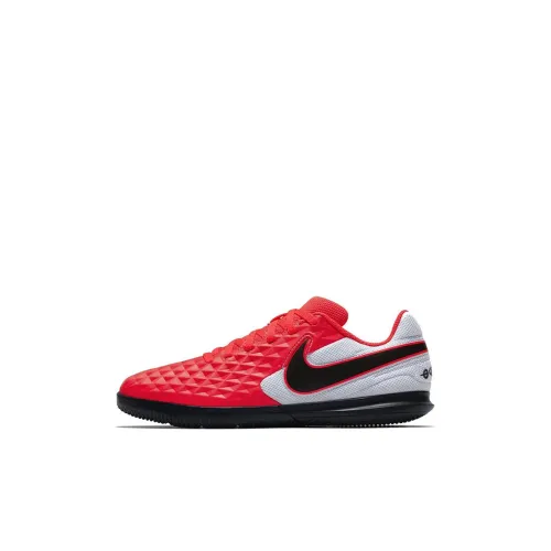 Nike Tiempo Legend 8 Club Ic Jr Low Топ Детские футбольные бутсы Белый Черный Красный Детский