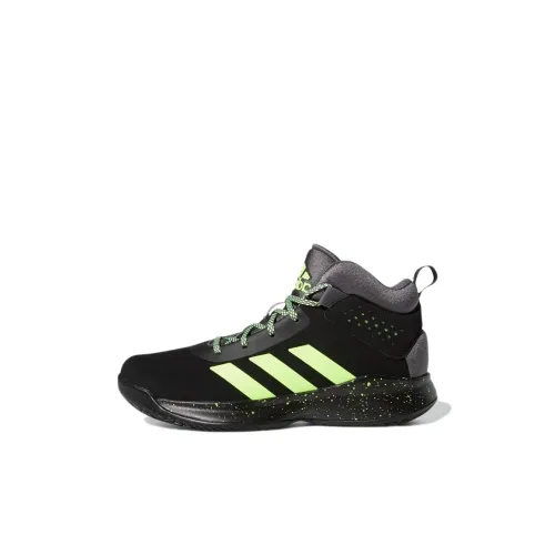 Adidas Cross Em Up 5 Устойчивый к истиранию MID Топ Детские Баскетбольные кроссовки Детский