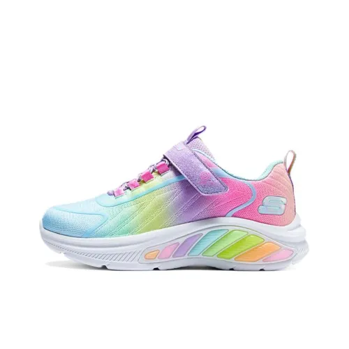 Skechers Kids Беговые кроссовки Низкие Топ Фиолетовый Желтый Детские