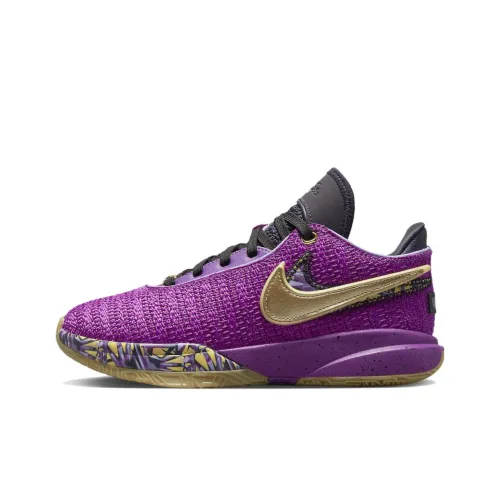 Nike LeBron 20 Low Топ Баскетбольные кроссовки Фиолетовый