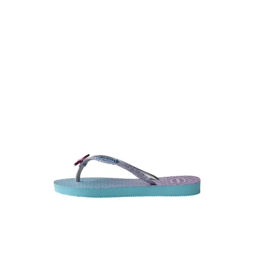 Havaianas Тонкий Блестящий Розовый Детские Домашние Тапочки Синий-Фиолетовый Детский