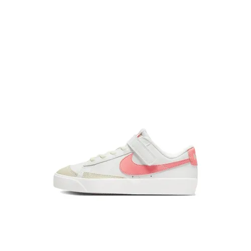 Nike Blazer 77 противоскользящий устойчивый к истиранию легкий низкий топ для детских скейтбординга розово-белого цвета