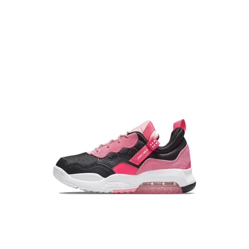 Джордан MA2 Slip Resistant Abrasion Resistant Дышащие Детские Лайфстайл Кроссовки Черные Розовые для Детей Возрастом 3-7 Лет