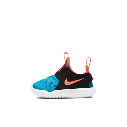 nike Flex Runner Low Топ Обувь для малышей Черный синий красный Infant и Toddler
