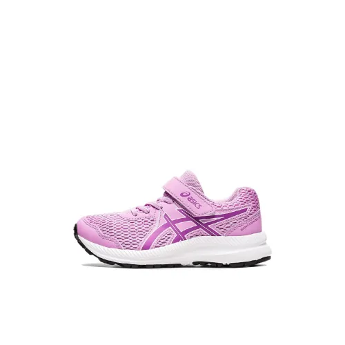 Asics Гель Contend 7 Low Топ Детские беговые кроссовки Розово-фиолетовый для детей 3-7 лет