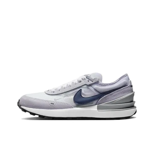 Nike Waffle One Амортизация Противоскользящий Устойчивый к истиранию Дышащий Низкий Топ KIDS Lifestyle Shoes Фиолетовый