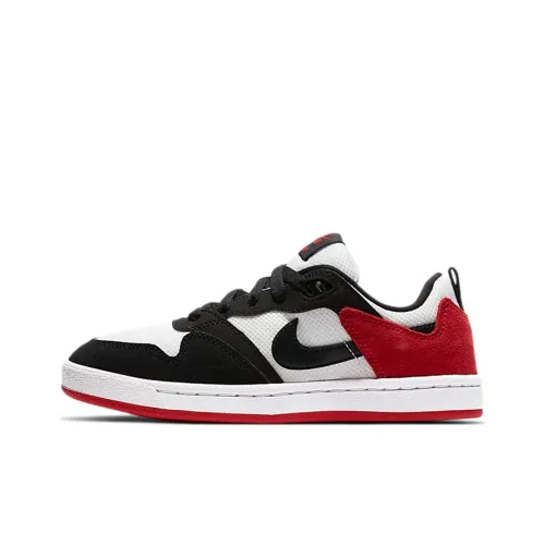 Nike SB Alleyoop Low Топ Детские Скейтбординги Черный Белый Красный