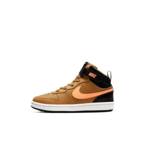 Nike Court Borough Series MID 2 MID Топ Детские Скейтбординги Пшенично-желтый Children Возраст 3-7 лет