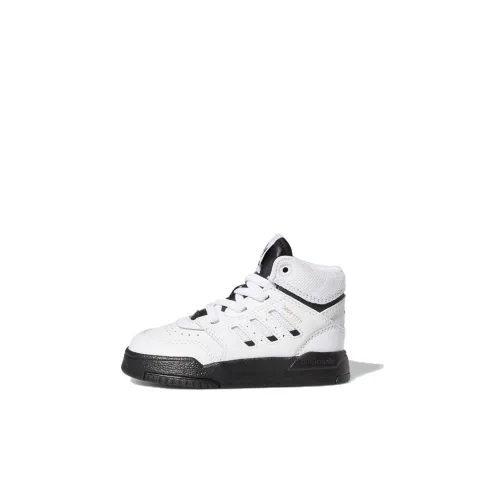 Adidas Originals Drop Step Slip-Resistant и Breathable High-Top Обувь для малышей Белый Черный Infant и Toddler