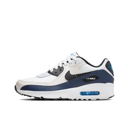 Nike Air Max 90 LTR Low Топ Детские беговые кроссовки Серый черный синий Подростки