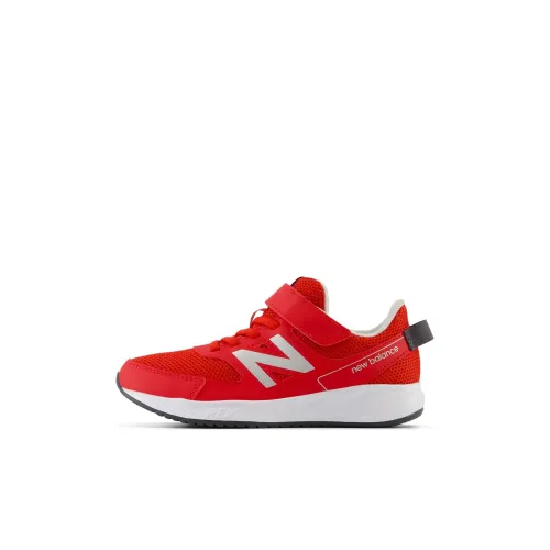 New Balance NB 570 Амортизация Износостойкий Низкий Топ Детская Беговая Обувь Красный Белый Детский