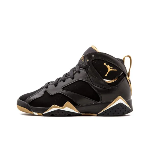 Jordan Air JORDAN 7 Ретро Golden MOMENTS Черный GMP MID Топ Детские Баскетбольные Кроссовки Черный Подростки