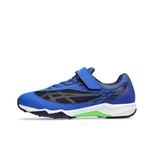 Asics LAZERBEAM SI Поддержка Отскок Дышащий Низкий Топ Детские Беговые Кроссовки Синий Черный Детский