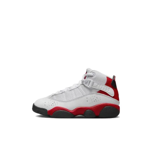 JORDAN Air Jordan 6 Кольца Детские баскетбольные кроссовки MID Топ Pre School