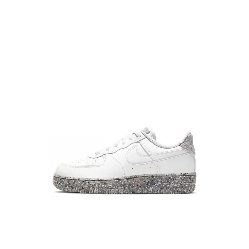 Nike Air FORCE 1 Low Топ Детские Скейтбординги Бело-серый для детей 3-7 лет