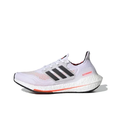 Adidas Ultraboost 21 PRIMEBLUE Boost J Устойчивый к истиранию Дышащий Низкий Топ Детские Беговые Кроссовки Белый Подростки