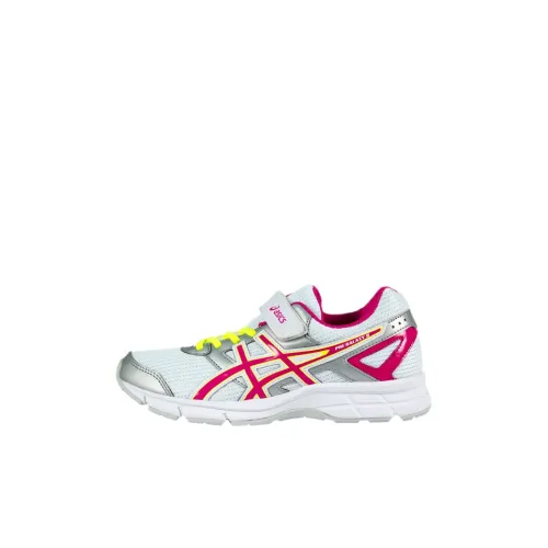 Asics Pre Galaxy 8 Low Топ Детские беговые кроссовки Бело-розовый Children Возраст 3-7 лет