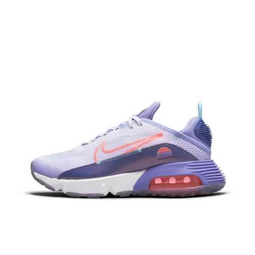 Nike Air Max 2090 SE Low Топ Детские Беговые Кроссовки Пурпурно-Оранжевый Подростки