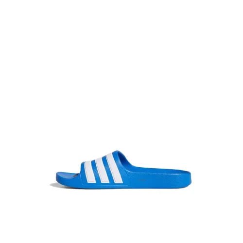 adidas Adilette Aqua Low Топ Детские Домашние Тапочки Синие Белые Детские