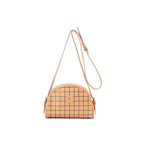 Il Bisonte Сумка через плечо из коровьей кожи женская хаки