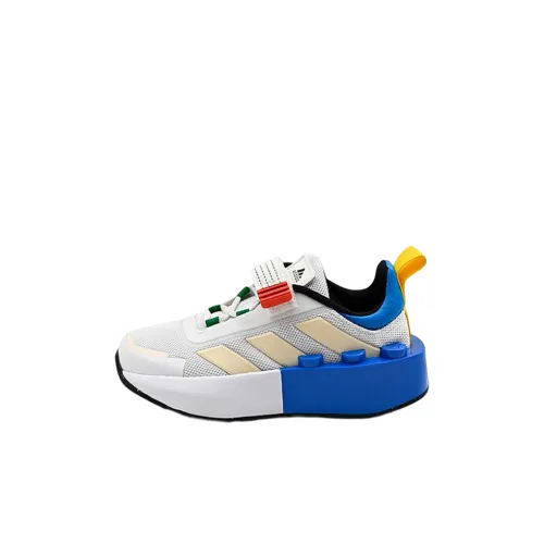 LEGO x Adidas Tech Rnr Slip Resistant Abrasion Resistant Low Top Kids Lifestyle Shoes White Blue Детский