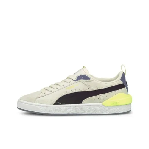 PUMA Suede Series Bloc Lf Low Топ Детские Скейтбординги Экрю Подростки