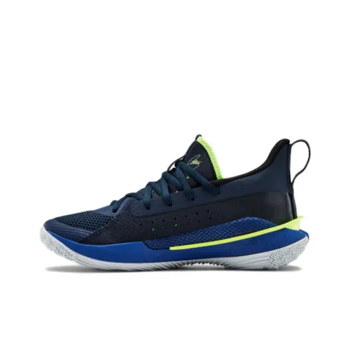 Under Armour Curry 7 Детская баскетбольная обувь Низкий топ Школьный возраст