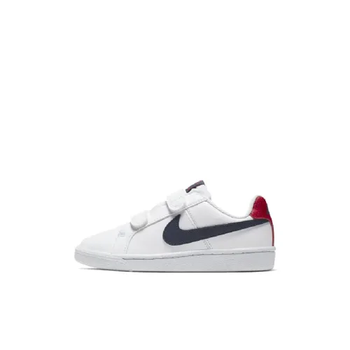 Nike Court Royale Collection Low Топ Кроссовки для скейтбординга Белый синий красный Дети 3 7 лет