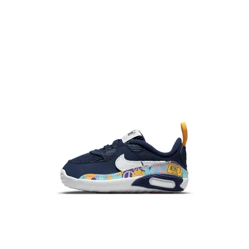 Nike Air Max 90 Low Топ Обувь для малышей Темно-синий Infant And Toddler