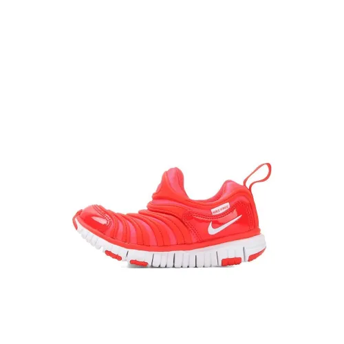 nike Dynamo Free Slip Resistant Abrasion Resistant Low Топ Детские беговые кроссовки Красный Children Aged 3 7 Лет