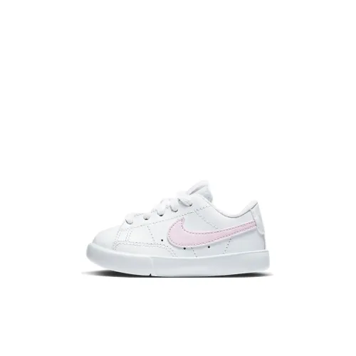 nike Blazer Low Топ Обувь для малышей Белый Розовый Infant и Toddler