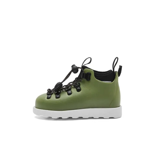 Native Shoes Детские кожаные сапоги Армейский зеленый KIDS
