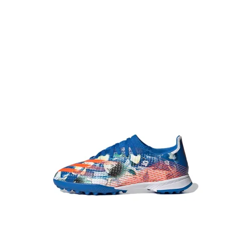 Adidas X GHOSTED Дышащие Низкие Футбольные Бутсы для Детей Синие Белые Малыш