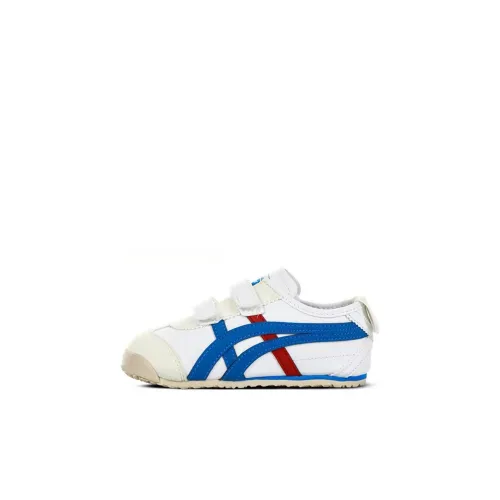 Onitsuka Tiger MEXICO 66 Tora Onizuka Low Топ Обувь для малышей Сине-белый Infant And Toddler