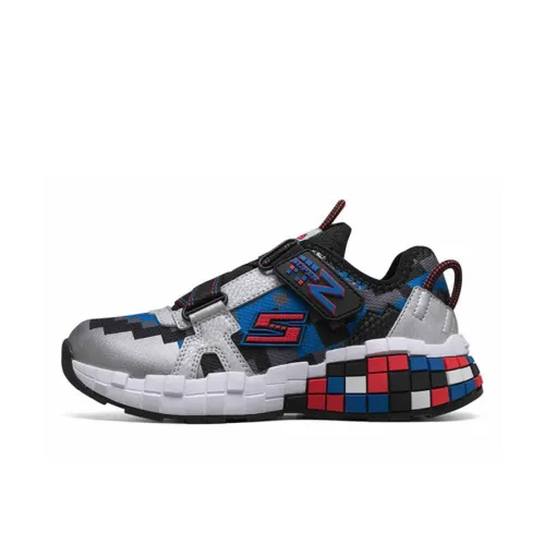 Skechers Mega Технология Kids Lifestyle Shoes Черный Серебряный Красный Подростки